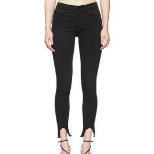 Black high-rise jeans